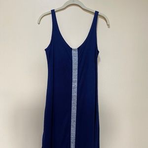 Cynthia Rowley 100% Linen Blue Maxi Dress in Size S